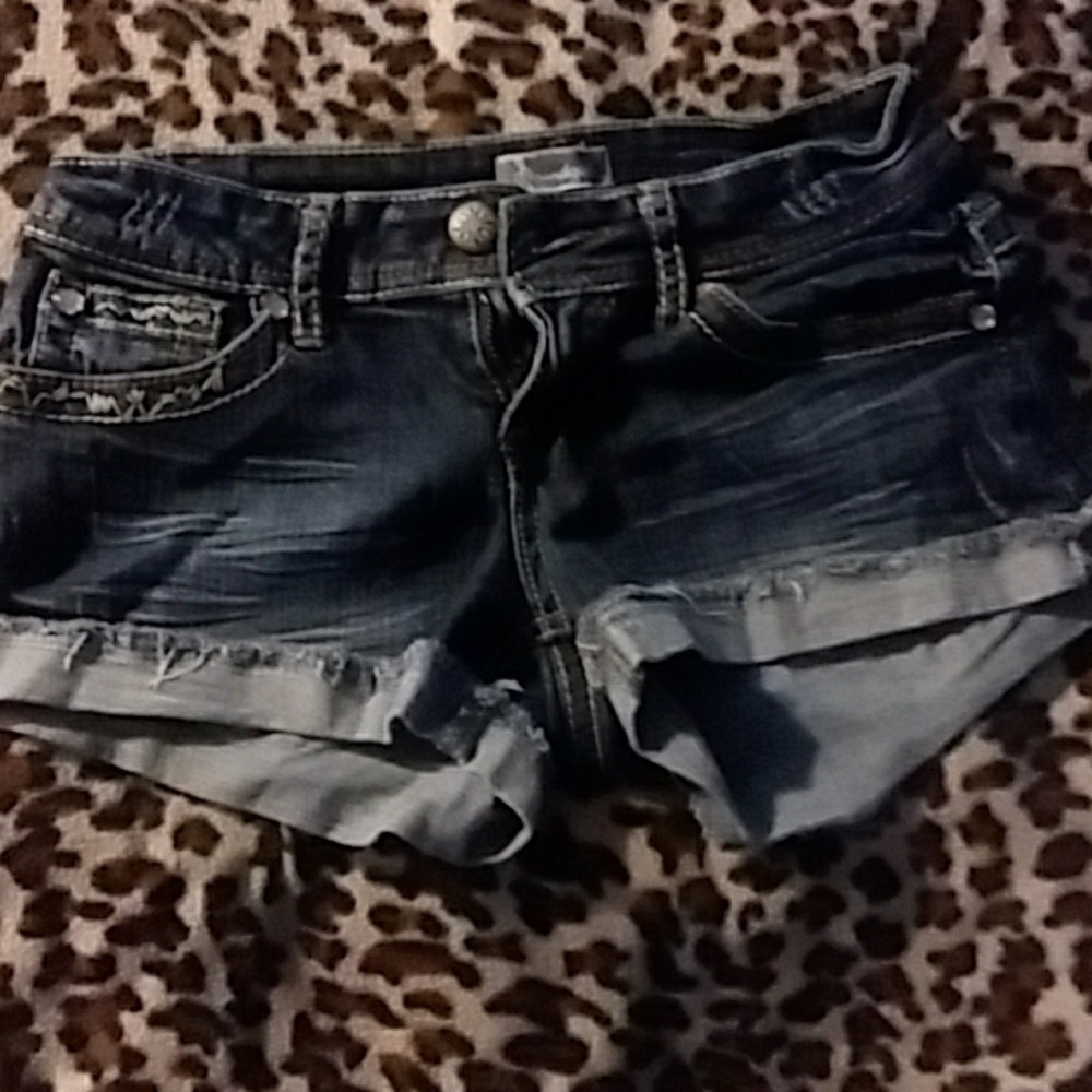 Blue jean shorts